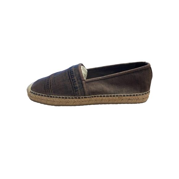 DOLCE & GABBANA Mens Luxury Espadrilles Flats Slip On Denim Logo Size 45/ US 12 main image 4
